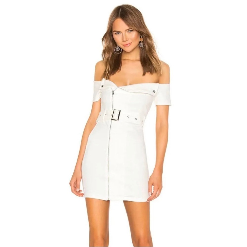 NWOT SUPERDOWN | Terri Moto Dress - Ivory